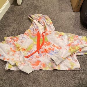 Free people crop hoodie